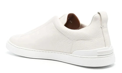 Zegna Triple Stitch Leather Sneakers