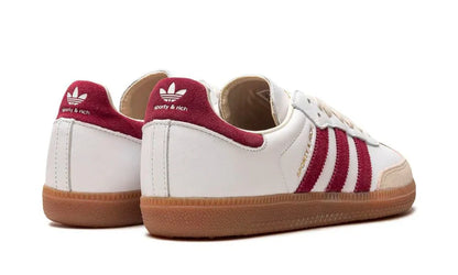 Sporty & Rich x Adidas Samba OG "White Core Burgundy" Premium Sneakers UAE