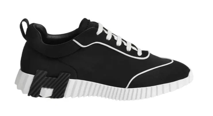 Hermes Bouncing "Black White" Casual Low-Top Sneakers UAE