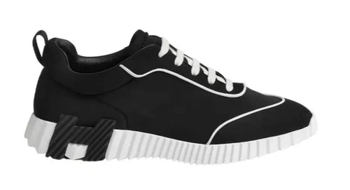 Hermes Bouncing "Black White" Casual Low-Top Sneakers UAE