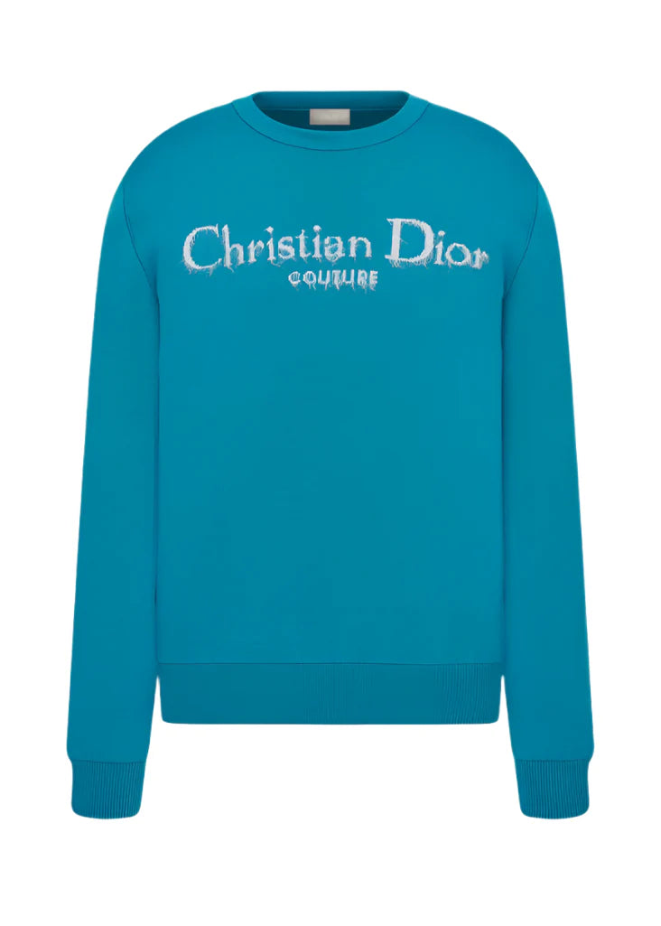 Christian Dior Couture Sweater "Blue Wool Blend" Luxury Sweater UAE