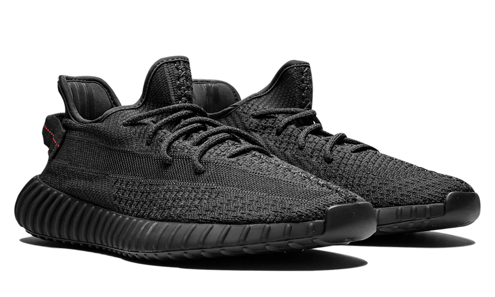 Adidas Yeezy Boost 350 V2 "Black Static" Reflective Knit Sneakers UAE