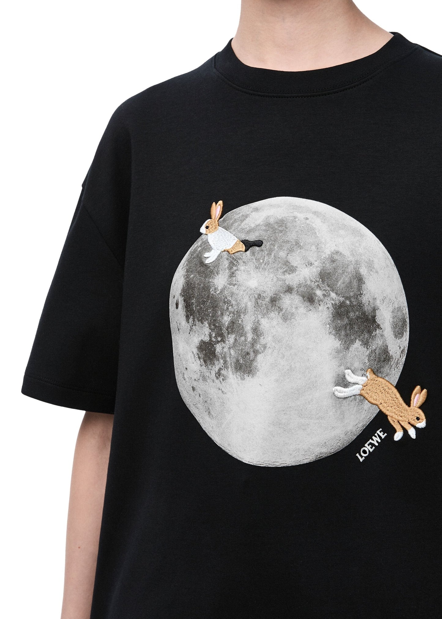 Loewe Relaxed Fit Cotton T-Shirt Minimal Luxury Tee UAE
