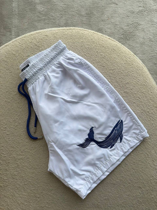 Vilebrequin whale-embroidered swim shorts