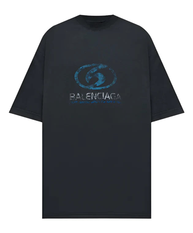 Balenciaga Surfer Logo-Print Cotton T-Shirt Summer Graphic Tee UAE