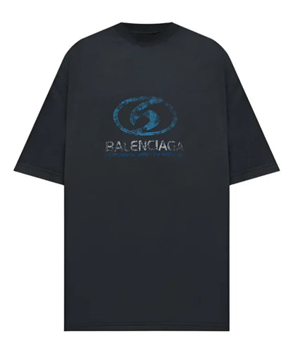 Balenciaga Surfer Logo-Print Cotton T-Shirt Summer Graphic Tee UAE