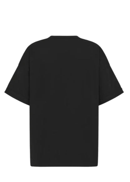 Dior and Stone Island T-Shirt "Black Oversized Cotton Jersey" Collaboration Tee UAE