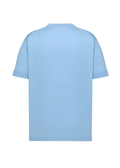Christian Dior Couture T-Shirt "Blue Virgin Wool Jersey" Premium Knit Tee UAE