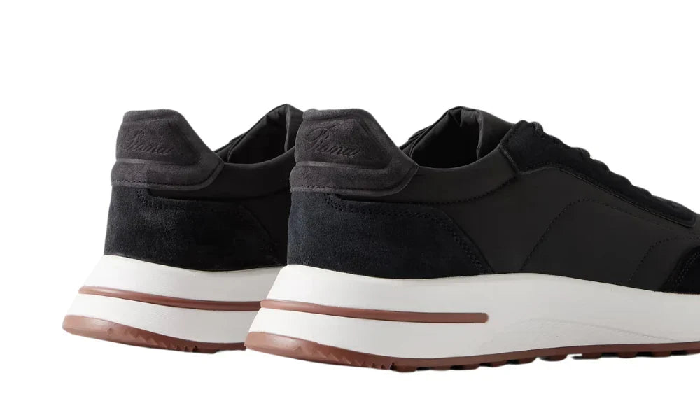 Loro Piana Week End Walk "Black" Comfortable Walking Sneakers UAE