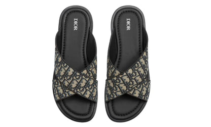 Dior Alias Sandal "Dior Oblique Beige Black" Designer Sandals UAE