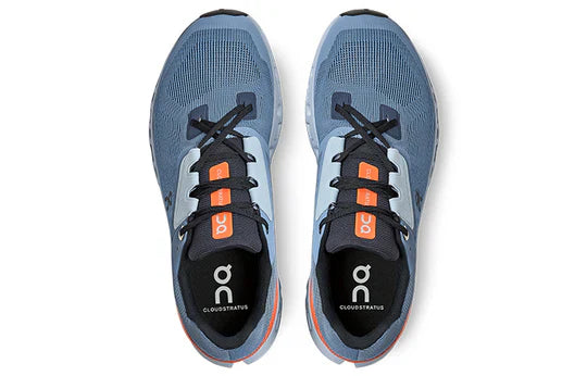 On Running Cloudstratus "Lake Blue Flare Orange" Running Shoes UAE