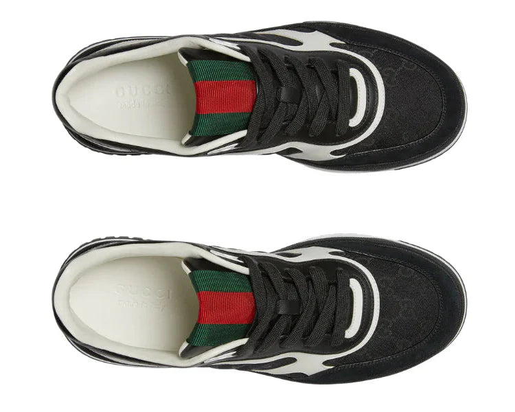 Gucci Re-Web Sneaker "Black" Iconic Stripe Sneakers UAE