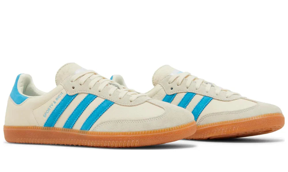 Sporty & Rich x Adidas Samba OG "Cream Blue" Premium Sneakers UAE