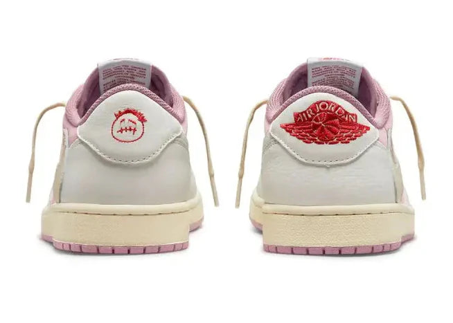 Travis Scott x Air Jordan 1 Low "Shy Pink Rose" Sneakers UAE