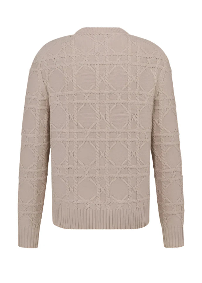 Dior Icons Cannage Sweater "Beige Cashmere Knit" Premium Sweater UAE