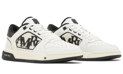 Amiri Classic Low "White Black" Contrast Logo Sneakers UAE