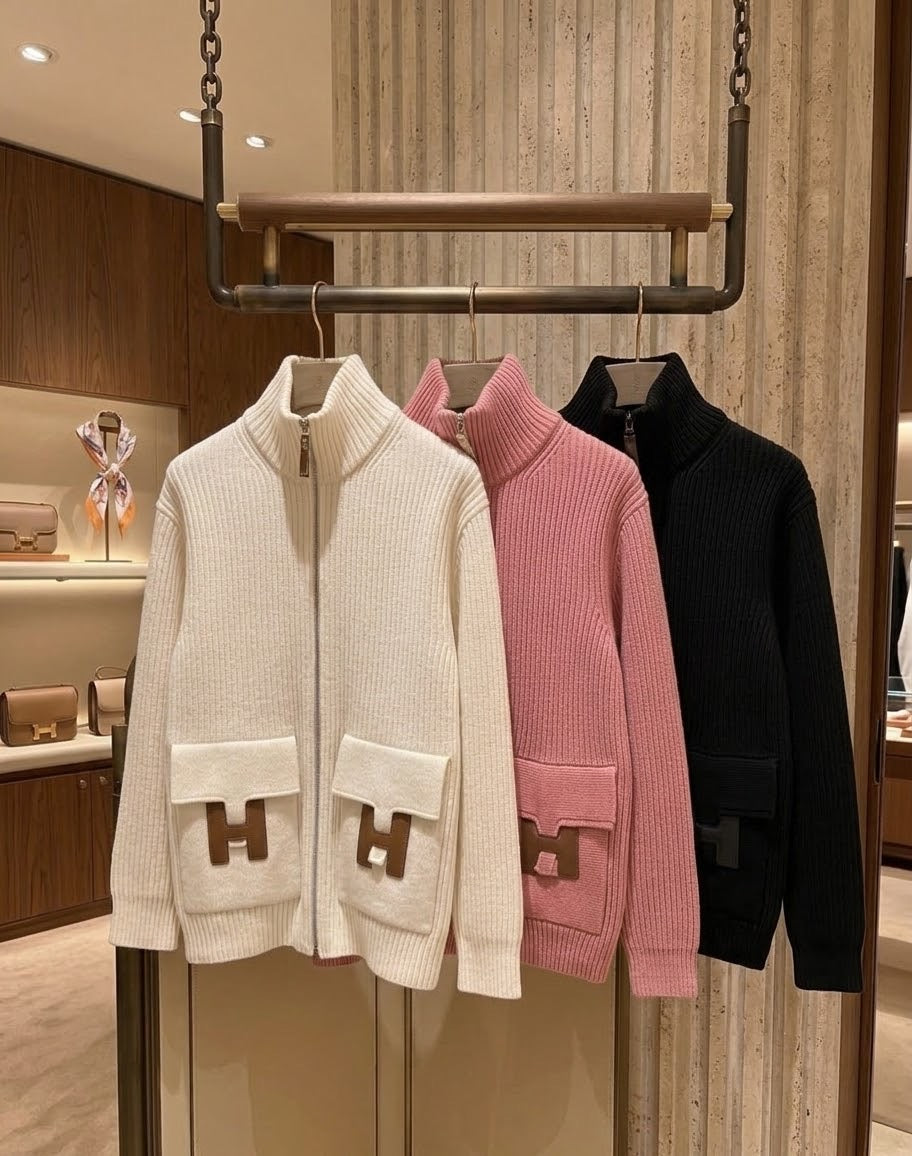 Hermès Wool Knit Cardigan