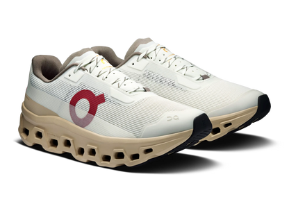 On Cloudmonster Void "Ivory / Sand" Cushion Running Shoes UAE