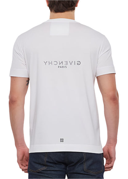 Givenchy Reverse Paris Logo Oversized T-Shirt "White" Clean Oversized Tee UAE