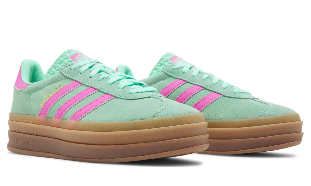 Adidas Gazelle Bold "Pulse Mint Screaming Pink" Sneakers UAE