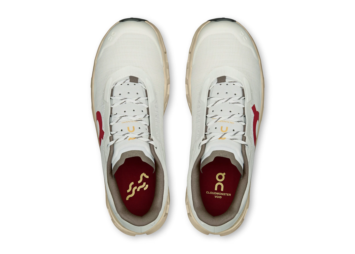 On Cloudmonster Void "Ivory / Sand" Cushion Running Shoes UAE