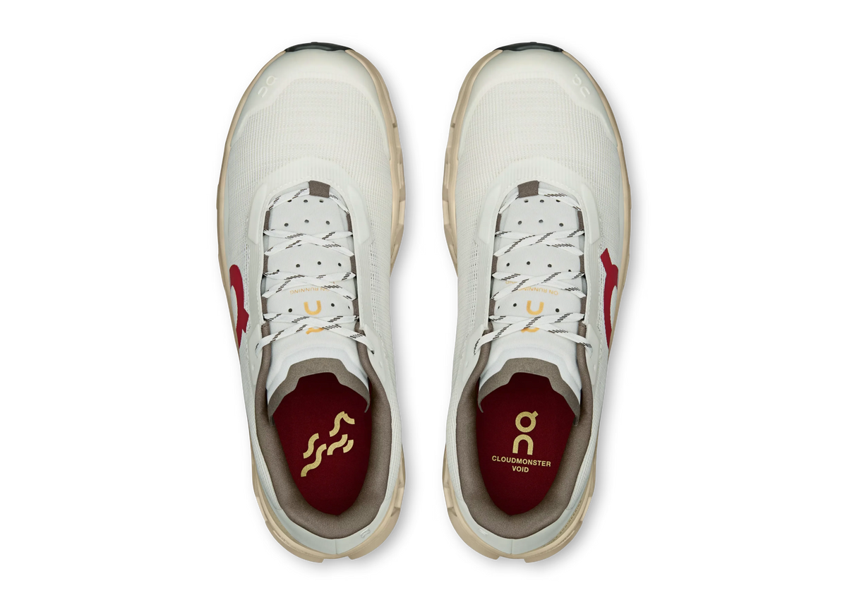 On Cloudmonster Void "Ivory / Sand" Cushion Running Shoes UAE