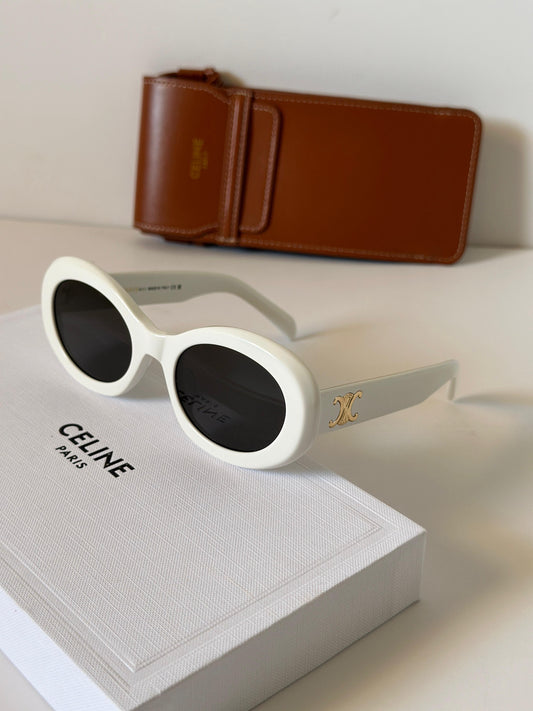 CELINE Triomphe round sunglassesc