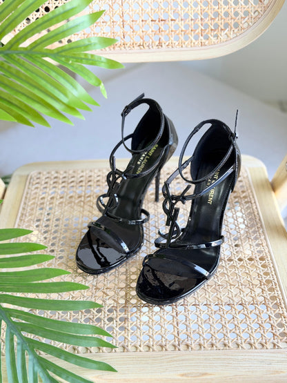 Saint Laurent Cassandra leather sandals
