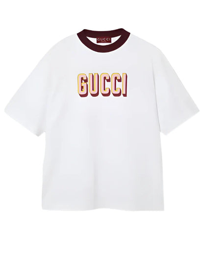 Gucci Printed Cotton Jersey T-Shirt Graphic Designer Tee UAE