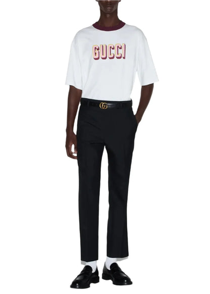 Gucci Printed Cotton Jersey T-Shirt Graphic Designer Tee UAE