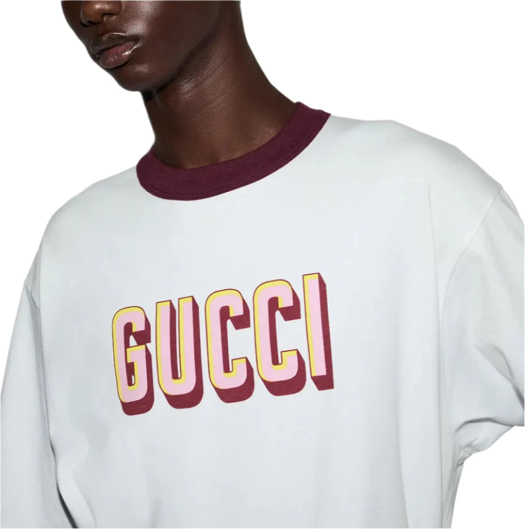 Gucci Printed Cotton Jersey T-Shirt Graphic Designer Tee UAE