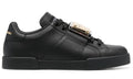 Dolce & Gabbana Portofino Buckle "Black" Designer Leather Sneakers UAE