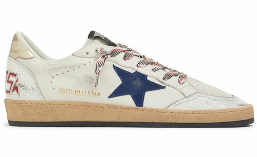 Golden Goose Ballstar "White Navy Blue" Premium Casual Sneakers UAE