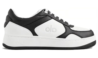 Alo Recovery Mode "Black White" Cushioned Recovery Slides UAE