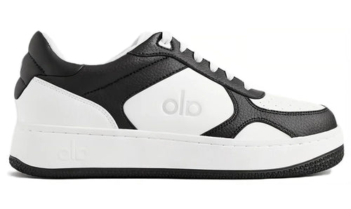 Alo Recovery Mode "Black White" Cushioned Recovery Slides UAE