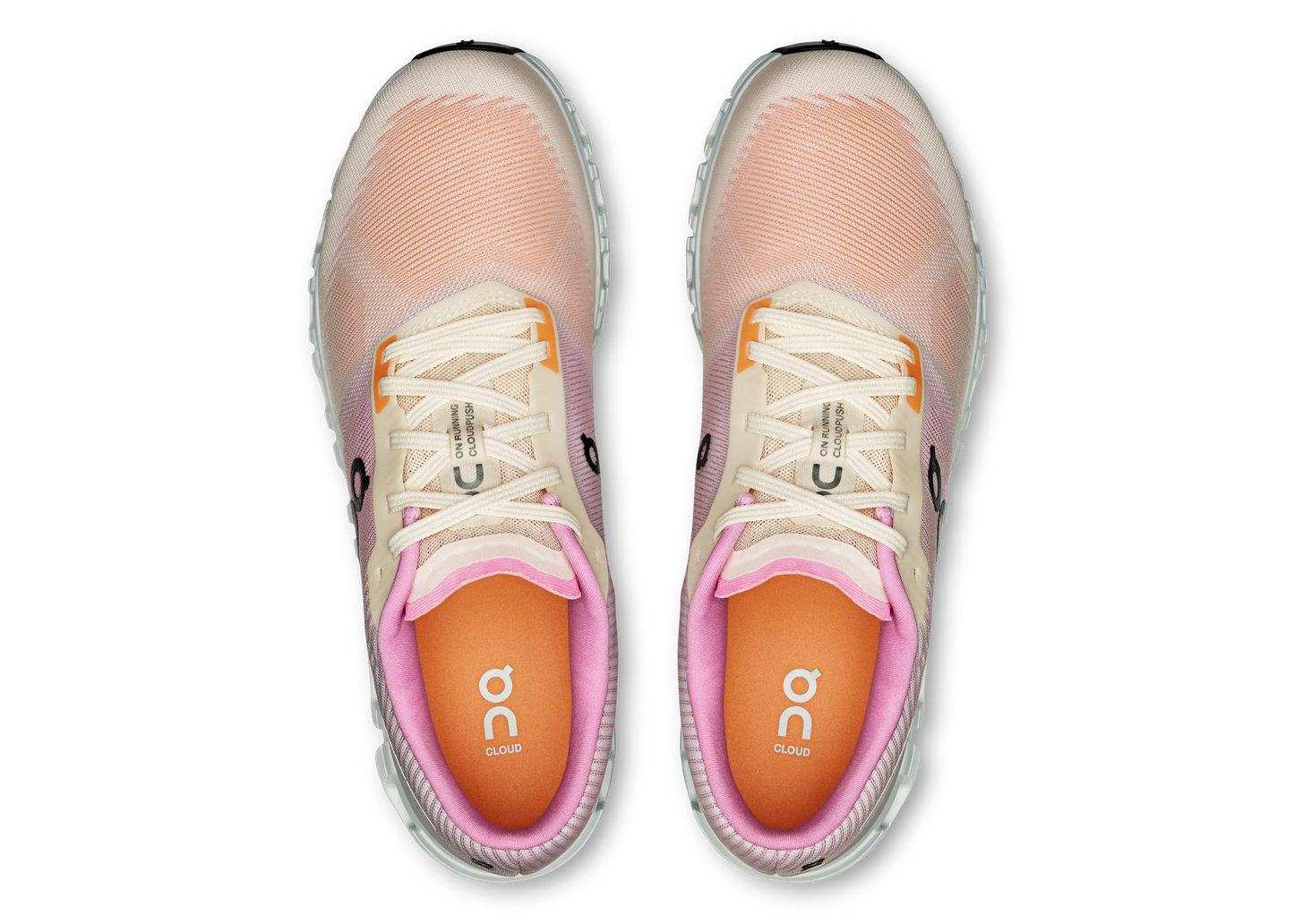 On Cloud 6 Push "Tangerine / Raspberry" Sport Running Shoes UAE