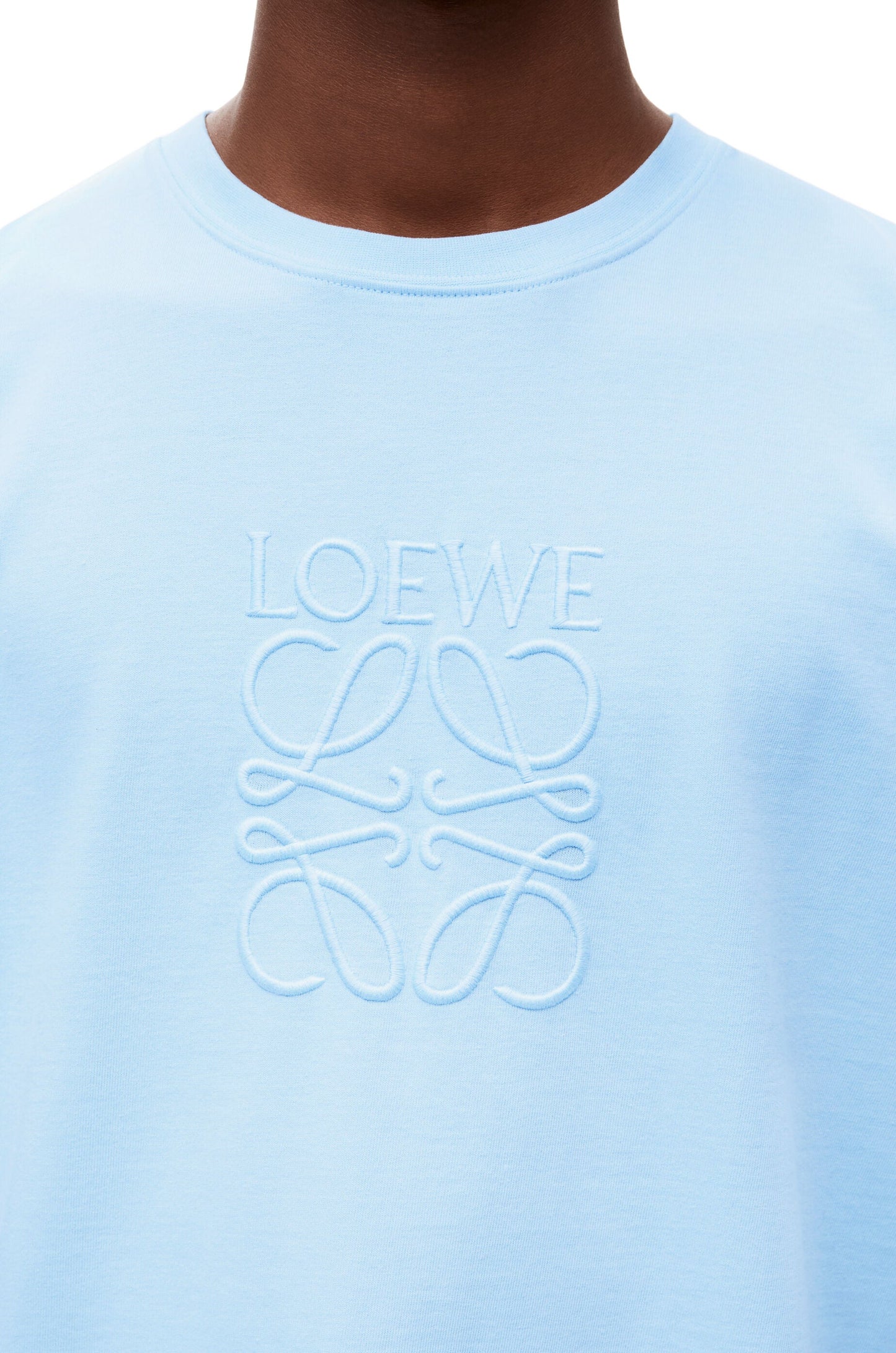 LOEWE Relaxed Fit Cotton T-Shirt Minimal Luxury Tee UAE