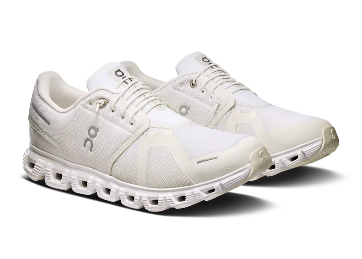 On Cloud 6 "White / White" Running Shoes UAE