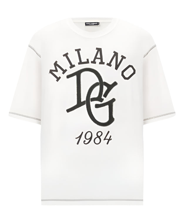 Dolce & Gabbana DG Logo Embroidery T-Shirt Premium Logo Tee UAE