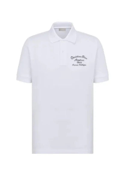 Christian Dior Atelier Polo Shirt "White" Classic Polo Shirt UAE