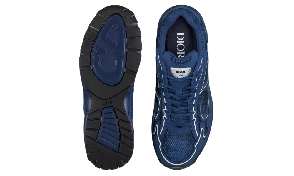 Dior B30 "Dark Blue Knit Technical Fabric" Technical Sneakers UAE