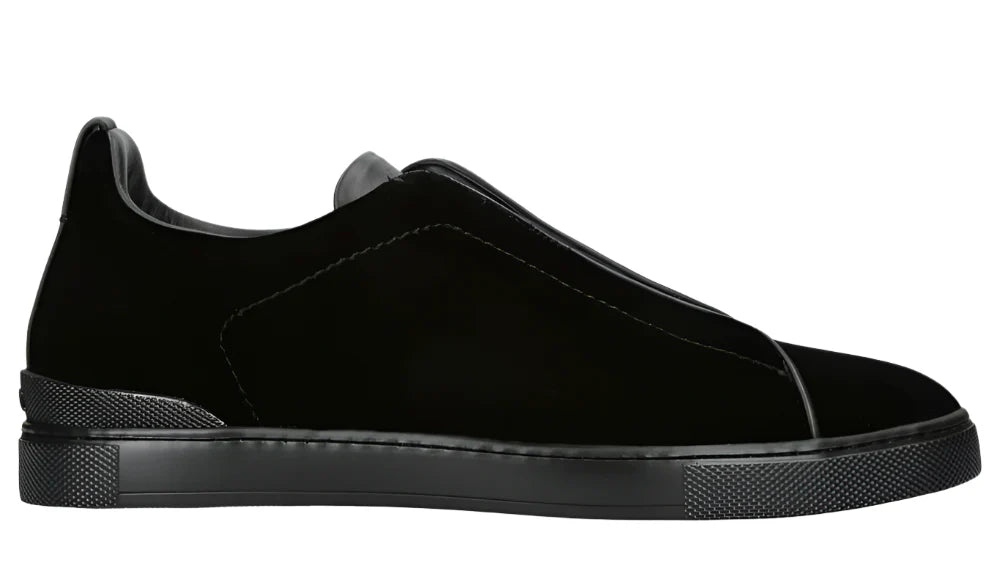 Zegna Triple Stitch Leather Sneakers