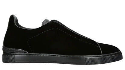 Zegna Triple Stitch Leather Sneakers