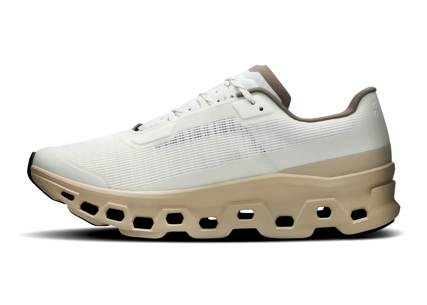 On Cloudmonster Void "Ivory / Sand" Cushion Running Shoes UAE