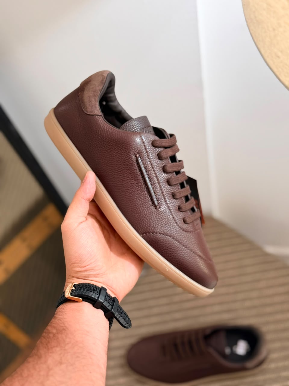 Zegna 232 Suede Sneakers