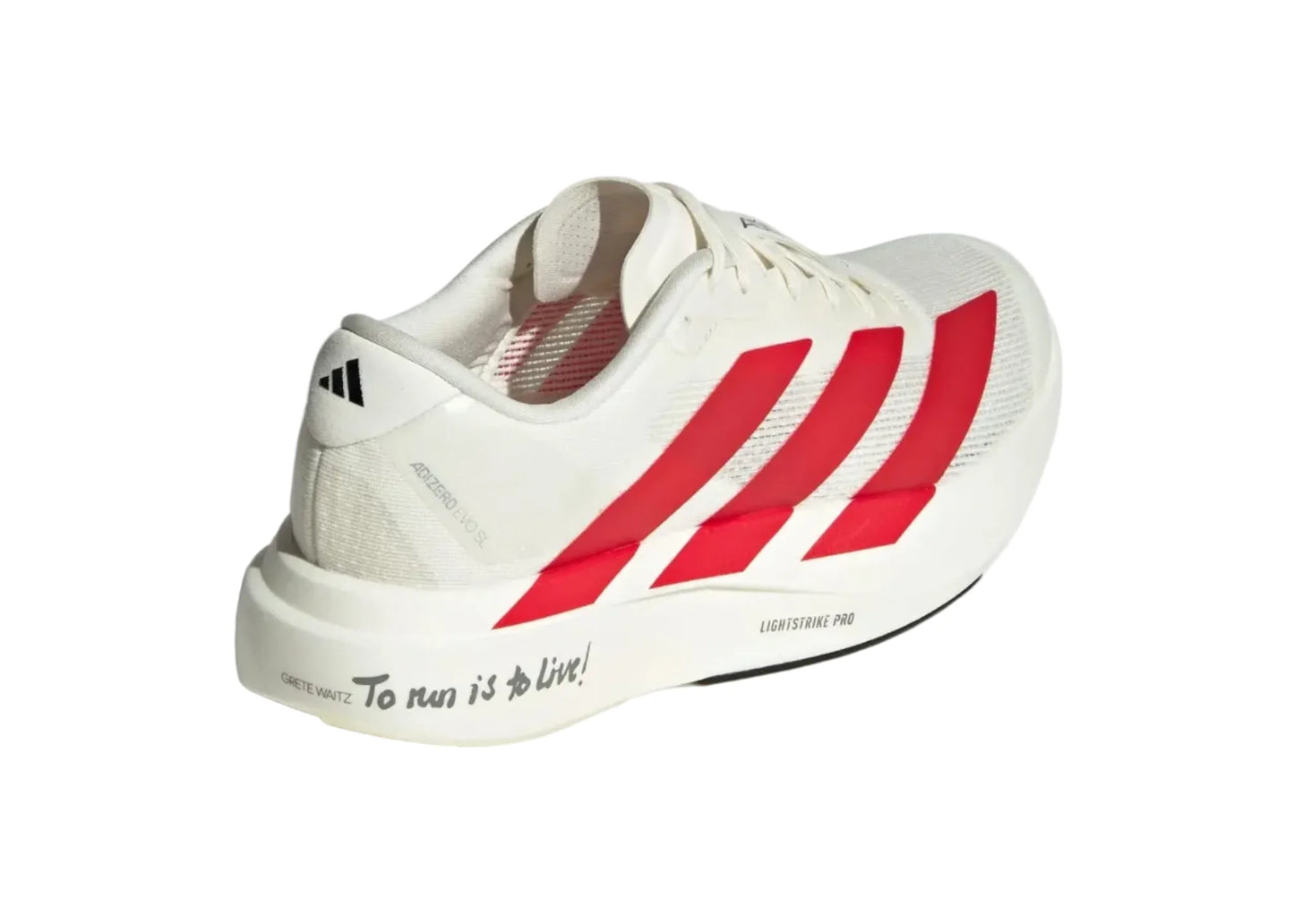 Adidas Adizero Evo SL "Off White / Better Scarlet / Core Black" Running Shoes UAE