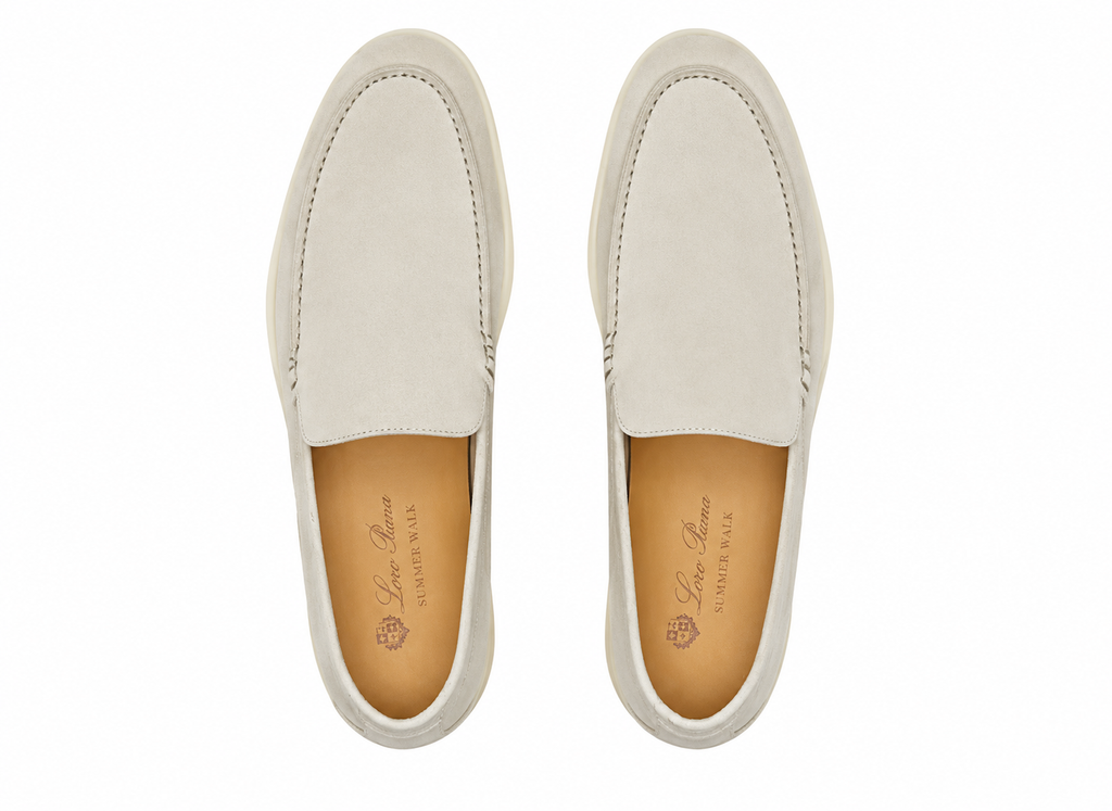Loro Piana Summer Walk Loafer "Pearl" Soft Tone Loafers UAE