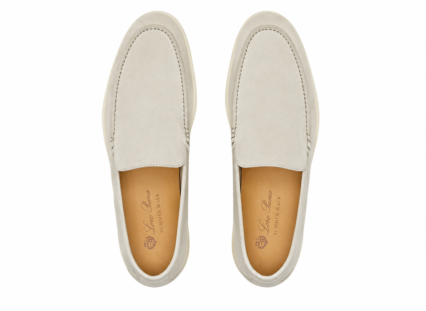 Loro Piana Summer Walk Loafer "Pearl" Soft Tone Loafers UAE