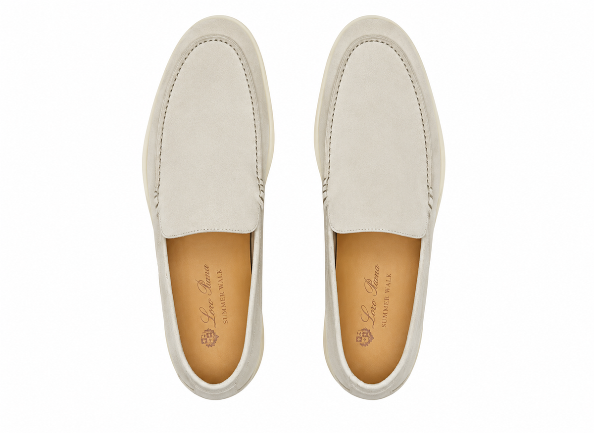 Loro Piana Summer Walk Loafer "Pearl" Soft Tone Loafers UAE