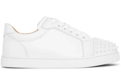 Christian Louboutin Vieira Spikes Flat "White" Studded Sneakers UAE